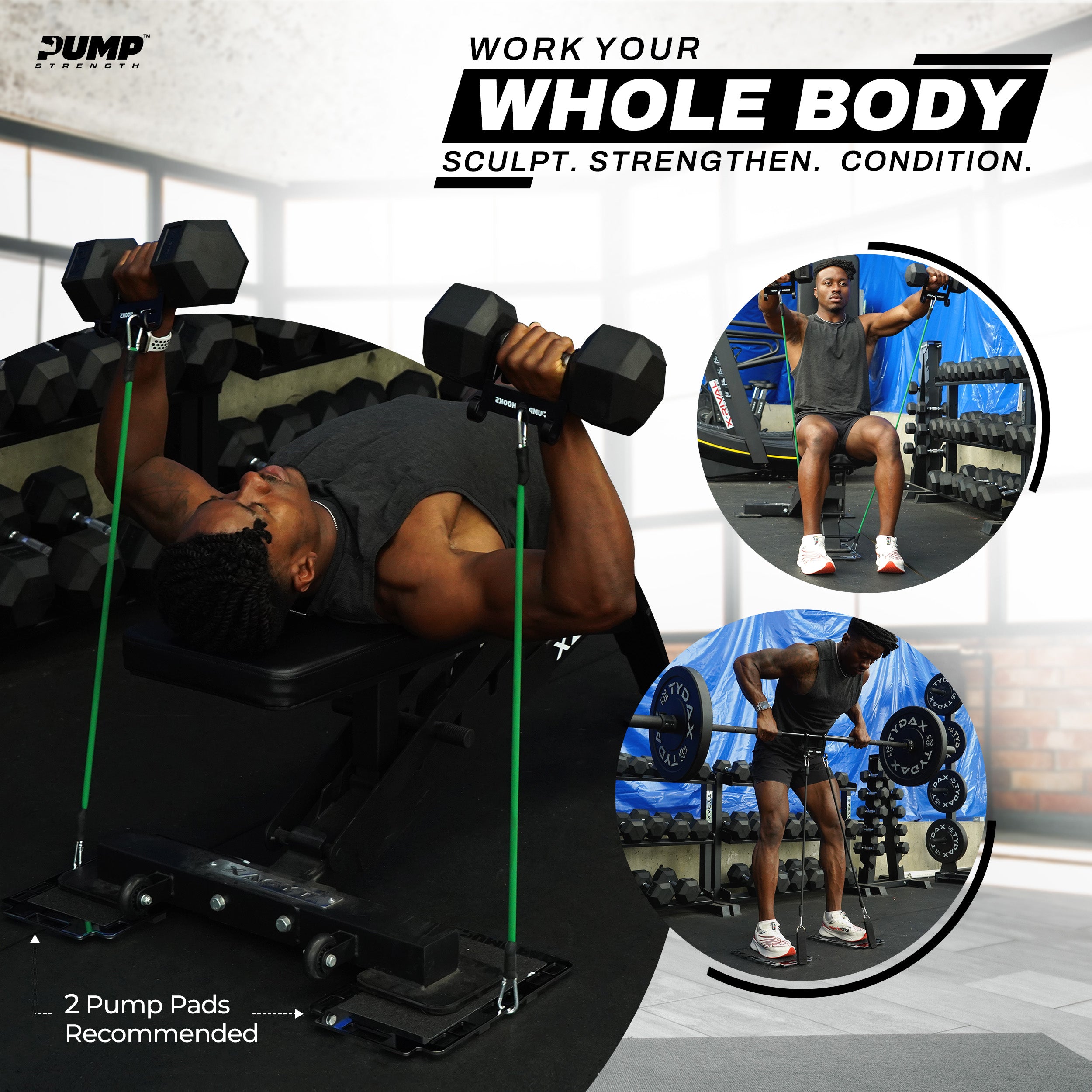 Pump Pad (Pair) - Stainless Steel